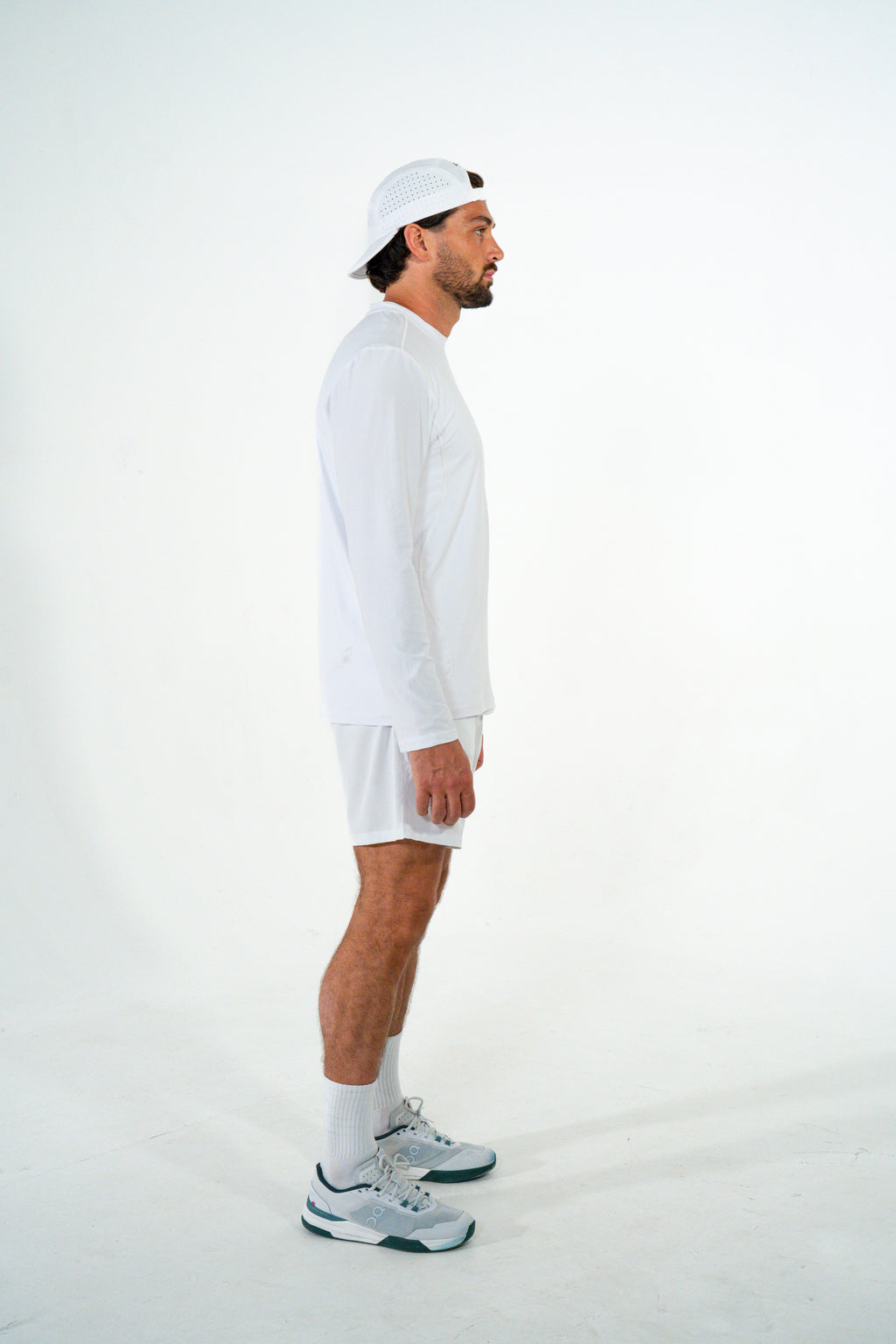 COURT LONG SLEEVE — WHITE