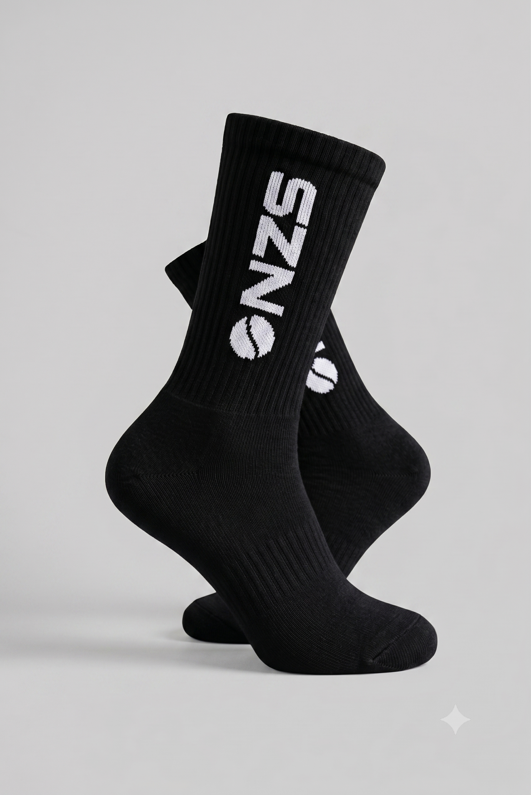 COURT SOCK- BLACK